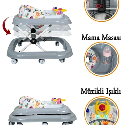 Walking Müzikli Işıklı Piyanolu Yürüteç - Resim 2