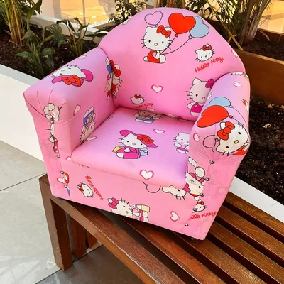 Hello City Desenli Pembe Çocuk Koltuğu - Resim 3