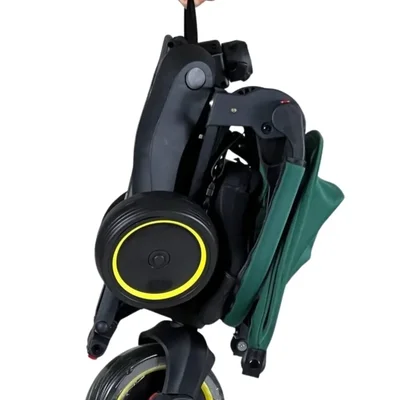 Trike Plus F3 Ebeveyn Kontrollü Katlanabilir Bisiklet Yeşil - Resim 3