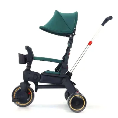 Trike Plus F3 Ebeveyn Kontrollü Katlanabilir Bisiklet Yeşil - Resim 4